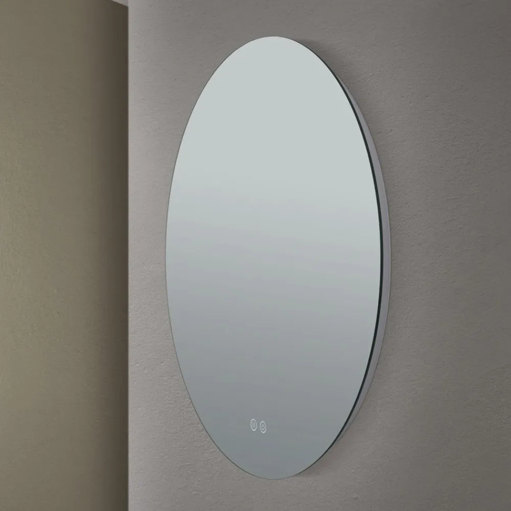 ORION Focus LED-spejl, Ø 60 cm, CCT, antidug, berøringsdæmper