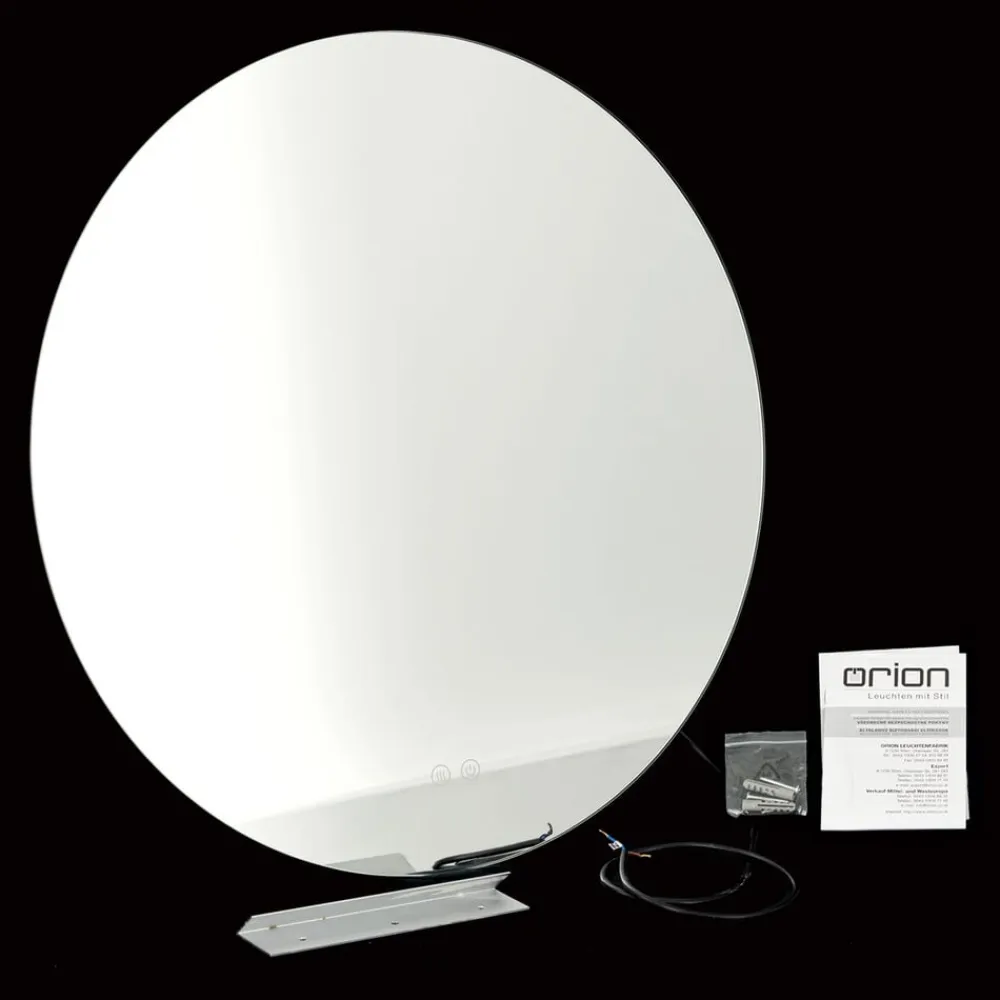 ORION Focus LED-spejl, Ø 60 cm, CCT, antidug, berøringsdæmper