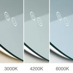 ORION Focus LED-spejl, Ø 60 cm, CCT, antidug, berøringsdæmper