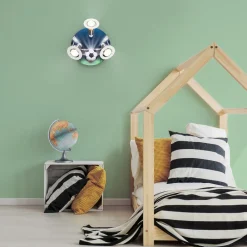 Børn Elobra Loftlamper>Fodboldarena loftlampe, grøn-blå