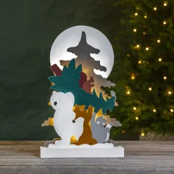 STAR TRADING Forest Friends LED-dekolampe, isbjørn, vaskebjørn