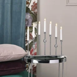 Forkromet lysestage Gustavo med 7 lyskilder^STAR TRADING