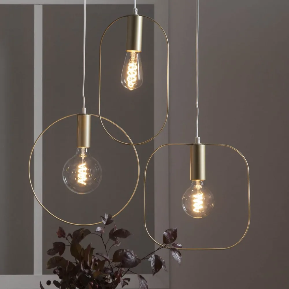 Form dekorativ pendel med ring, guld^STAR TRADING Hot