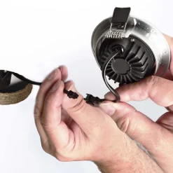 Deko-Light Forsænket loftlampe Dione, IP44, 4.000 K, sort, dæmpbar