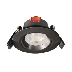 Deko-Light Indbygningsspots>Forsænket loftlampe SMD-68-230V, 4.000K, Ø8,5cm, sort