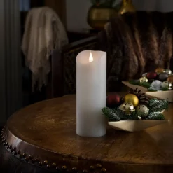 Forsynet med 3D-flamme - LED-lys Stearin^Konstsmide Christmas Online