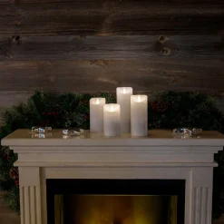 Forsynet med 3D-flamme - LED-lys Stearin^Konstsmide Christmas Online