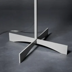 Havana gulvlampe med dæmper, alu/hvid^Foscarini Online