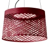 Foscarini Udendørs Pendellamper>Twiggy Grid LED-pendellampe, karminrød