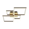Frame LED-loftlampe, guld, dæmpbar, 4 lyskilder^Briloner New