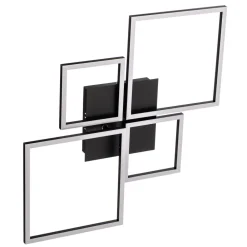 Frame LED-loftslampe, CCT, 4-lys, sort^Briloner Best