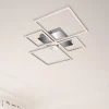 Briloner Frame LED-loftslampe, CCT, 4-lys, aluminium