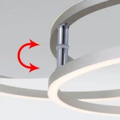 Briloner Frame LED-loftslampe, dæmpbar via vægkontakt