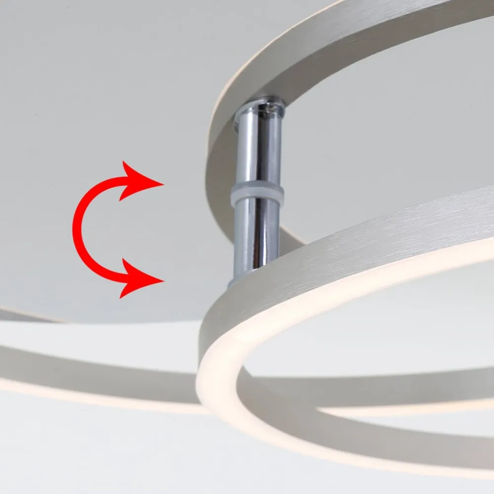 Briloner Frame LED-loftslampe, dæmpbar via vægkontakt