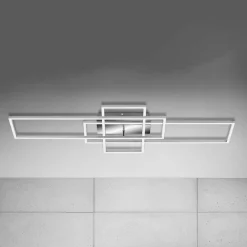 Briloner Loftlamper|Loftlamper>Frame loftlampe, rektangel, 3 lk., CCT, aluminium