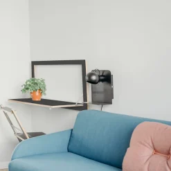 FRANDSEN Ball USB væglampe sort mat