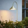 FRANDSEN Udendørs Spot>lampe med jordspyd Grasp, messingfarvet, højde 82 cm