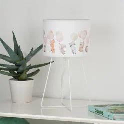 Duolla Bordlamper>Freddy bordlampe, farverig, dyr, E14, højde 32,5 cm