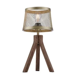 Frederik bordlampe i træ, trefod^JUST LIGHT. GmbH Best