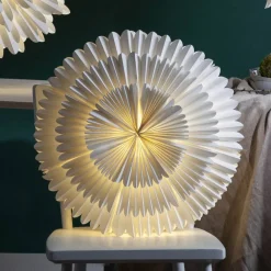 Frost dekostjerne, papir uden fatning Ø 50 cm hvid^STAR TRADING Clearance