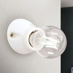 Frost keramisk væglampe, hvid^ORION Hot