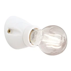 Frost keramisk væglampe, hvid^ORION Hot