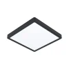 EGLO Loftlamper>Fueva 5 LED-loftlampe IP44 840 sort 28,5x28,5