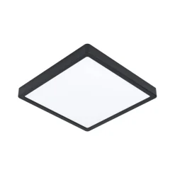 EGLO Loftlamper>Fueva 5 LED-loftlampe IP44 840 sort 28,5x28,5