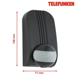 Telefunken Sensor>Funchal bevægelsessensor, maks. 1.000 W LED, sort
