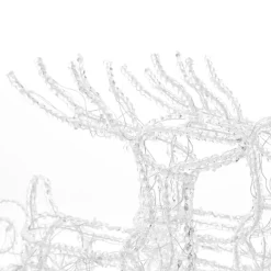 Funklende LED udendørs dekoration rensdyr med slæde^Konstsmide Christmas Hot