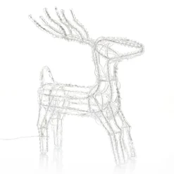 Funklende LED udendørs dekoration rensdyr med slæde^Konstsmide Christmas Hot