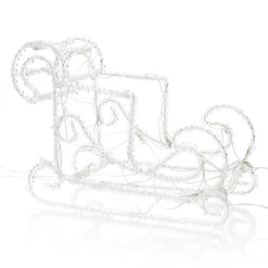 Funklende LED udendørs dekoration rensdyr med slæde^Konstsmide Christmas Hot