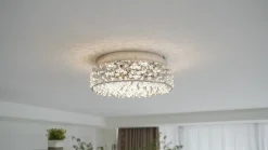 Lucande Funklende LED-loftlampe Felias, rund form