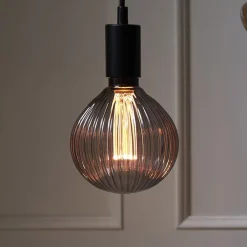 STAR TRADING Filament Pære>G125 Decoled LED-globe E27 1 W 2.000 K, røggrå