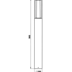Albert Leuchten Gadebelysning 285 i sort