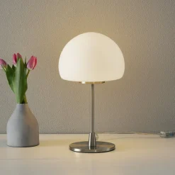 Gaia Big bordlampe med touchfunktion, hvid^Fabas Luce Outlet