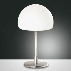 Fabas Luce Bordlamper>Gaia LED-bordlampe med touchdæmper, krom