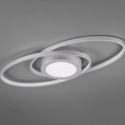 Reality Leuchten Loftlamper>Galaxy LED-loftlampe, kan dæmpes, titaniumfarvet