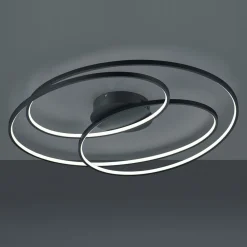 Trio Lighting Gale LED-loftlampe, 80 cm, mat sort