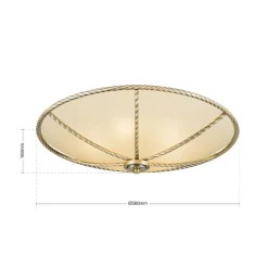 ORION Galina loftlampe, cremefarvet, 56 cm