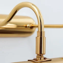 ORION Gallerilampe Lariga, messingfarvet, metal, 65 cm, E14