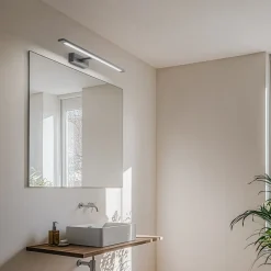 TK Lighting Gallery LED-væglampe, sort, metal, bredde 62 cm, IP44