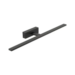 TK Lighting Gallery LED-væglampe, sort, metal, bredde 62 cm, IP44