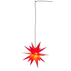 STERNTALER Ganesha stjerne til udendørs brug, rød, 18 takker