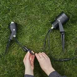 Markslöjd Garden 24 LED-spot, sort, 3 watt