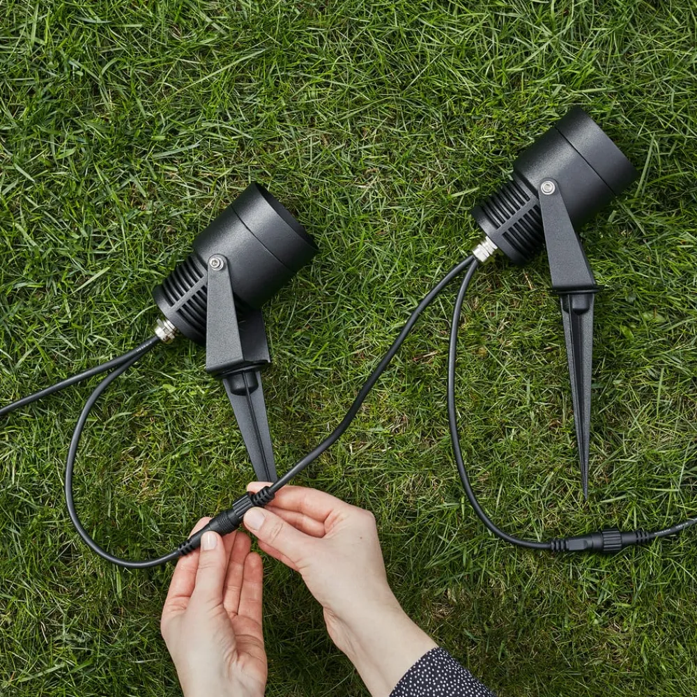 Markslöjd Garden 24 LED-spot, sort, 3 watt