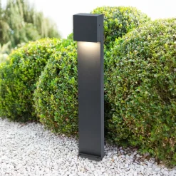 LUTEC Gadebelysning>Gemini FX LED-gadelampe, IP54, antracit