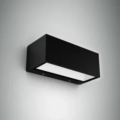Gemini udendørs LED-væglampe, 22 cm, 4.000K, antracit^LUTEC Clearance