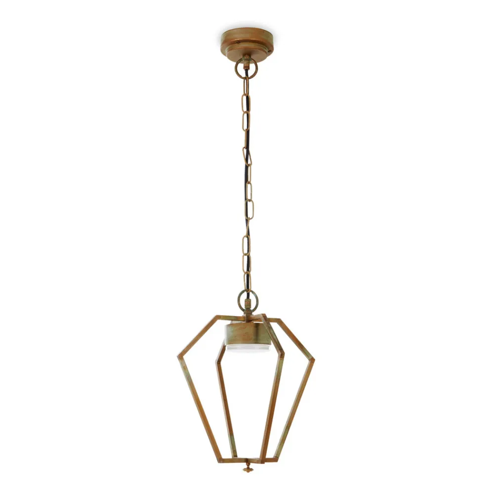 Moretti Luce Gemstone 3452 udendørs LED-hængelampe messing/opal