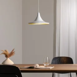 ROYALTECH Genisy hængelampe, hvid, Ø 31 cm, metal, E27